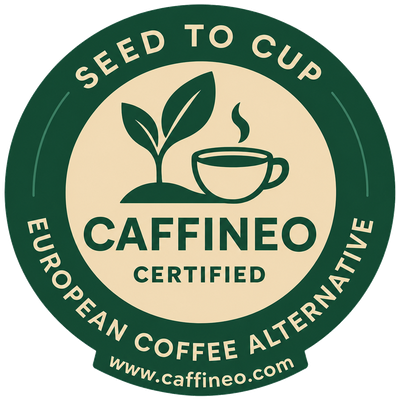 Caffineo-Siegel &mdash; Seed to Cup, European Coffee Alternative
